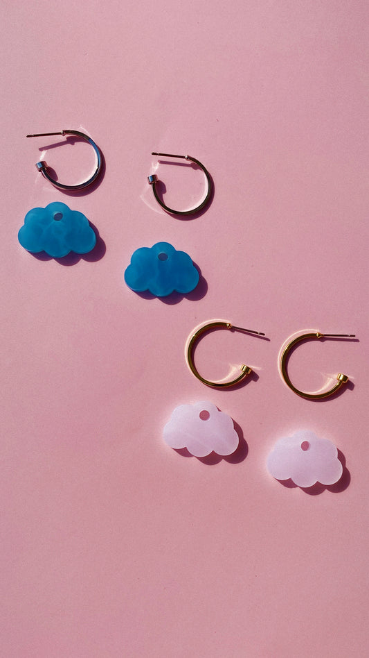 Mini Cloud Earrings