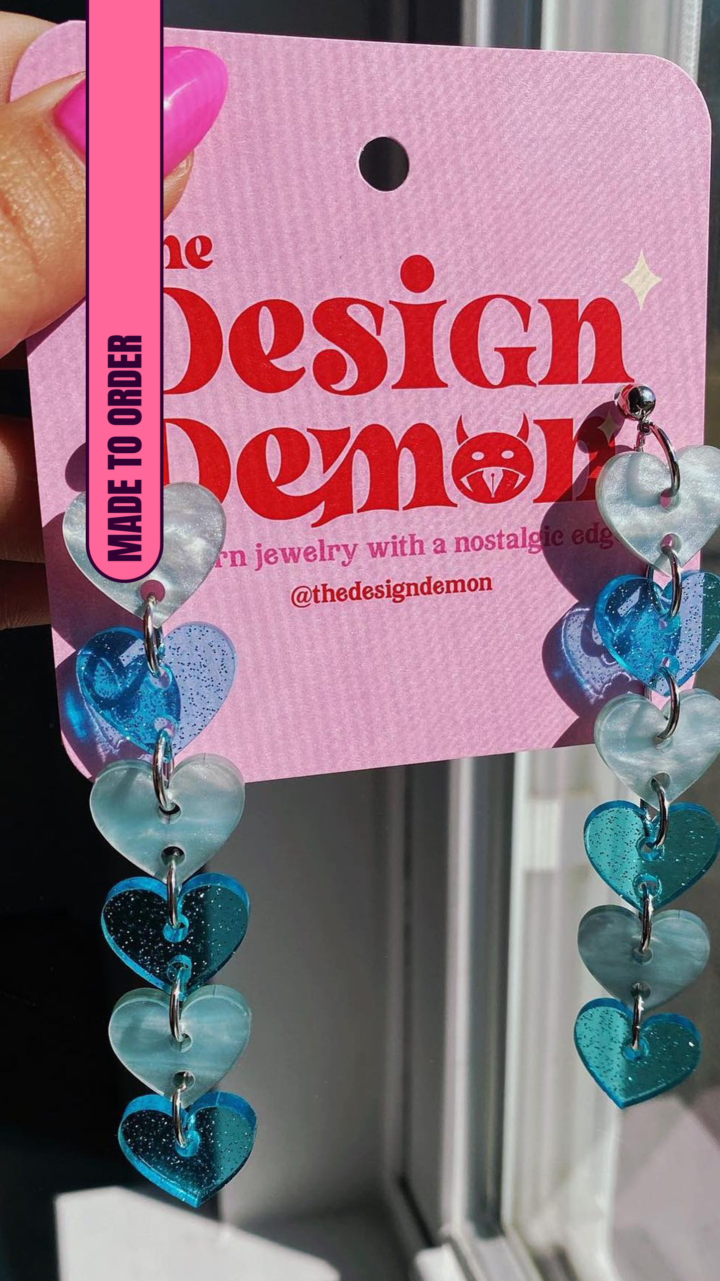 Blue Slushie Chain Of Hearts