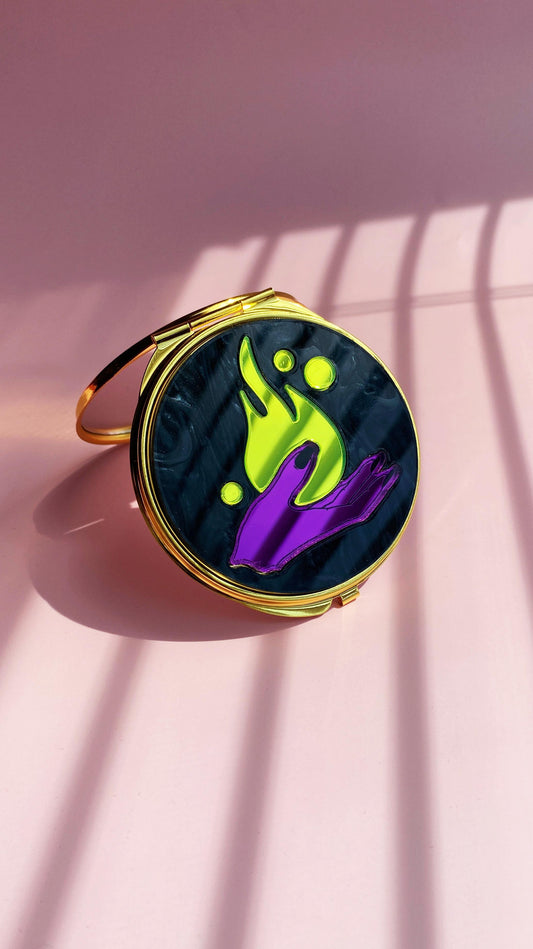 Compact Mirror - Fire Witch
