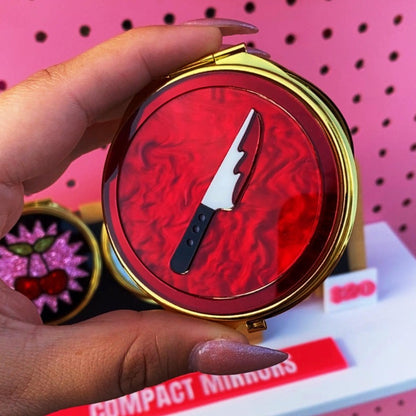 Compact Mirror - Bloody Knife