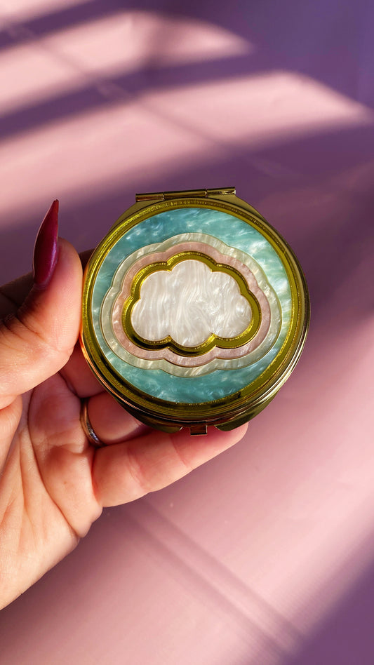 Compact Mirror - Pastel Cloud