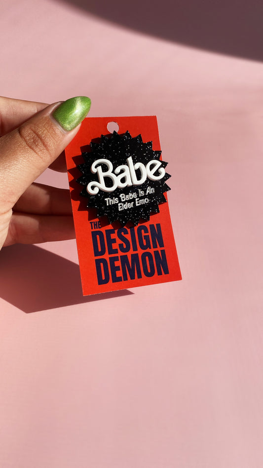Elder Emo Acrylic Pin