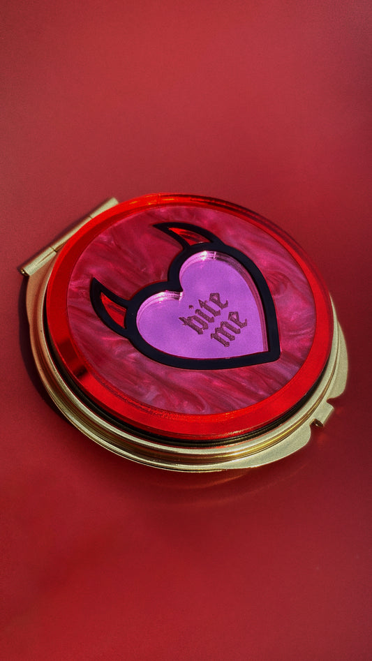 Compact Mirror - Bite Me