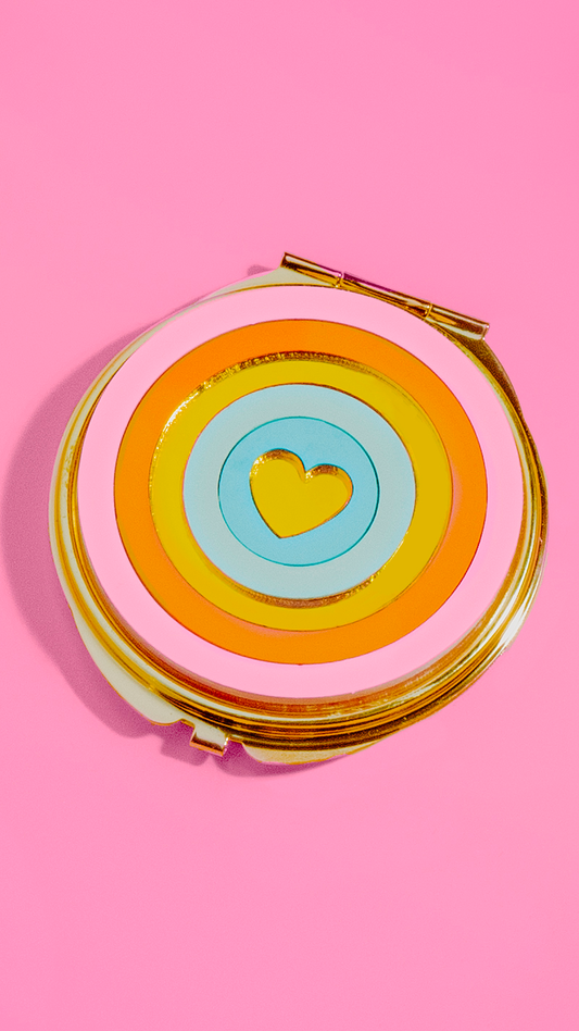 Compact Mirror - Rainbow Pulse